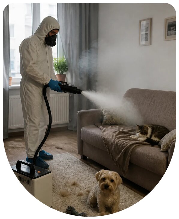Устранение запаха животных в Ульяновске с гарантией результата